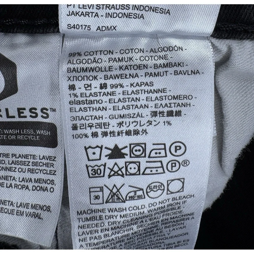 Levis 512 Slim Taper Jeans Mens 32x32 (Fit 32x30) Black Native Cali Wash Stretch